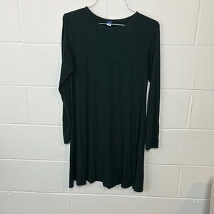 Dark Green Long Sleeve Dress